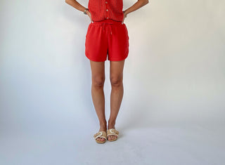 VARLEY Coulter High Rise Shorts - Summer Fig