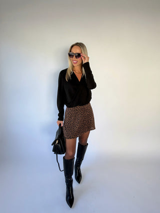 That's A Wrap Top - Black