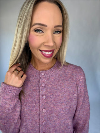 The Cambridge Cardigan - Plum