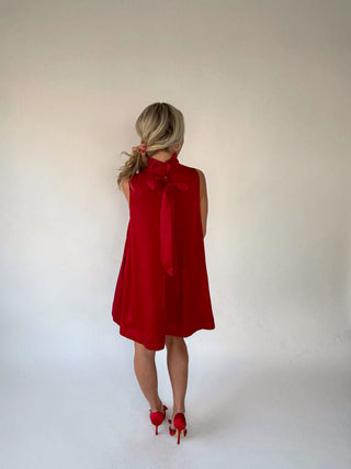 The Holiday Soirée Dress - Red