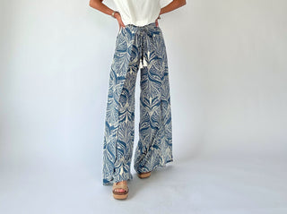Tropic Escape Faux Wrap Pants