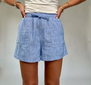 Timelessly True Shorts - Chambray