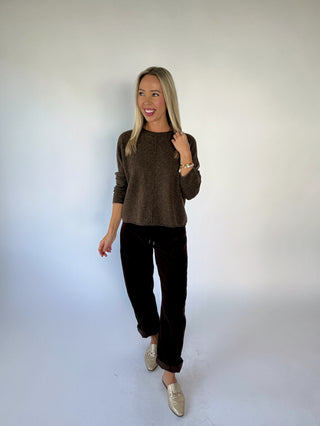 On My Level Sweater - Cocoa
