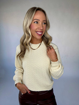 Britney Textured Knit Top