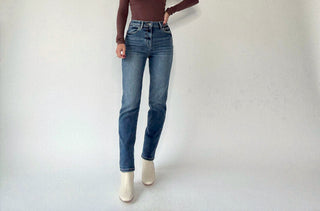 After Dark High Rise Straight Jean