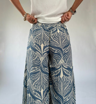 Tropic Escape Faux Wrap Pants