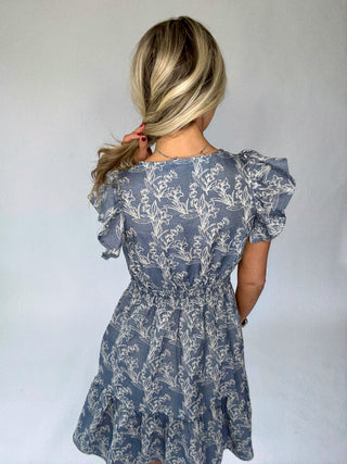 The Amalfi Escape Dress - Denim Blue
