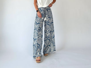 Tropic Escape Faux Wrap Pants