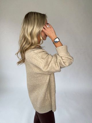 Warm Embrace Sweater - Sand Taupe