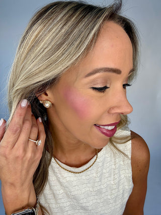 Classic Charm Pearl Earrings - Gold