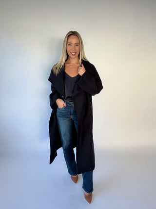 Central Park Stroll Coat - Navy
