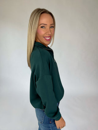 VARLEY Hawley Half Zip Sweat - Ponderosa Pine