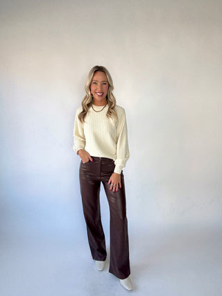 Britney Textured Knit Top