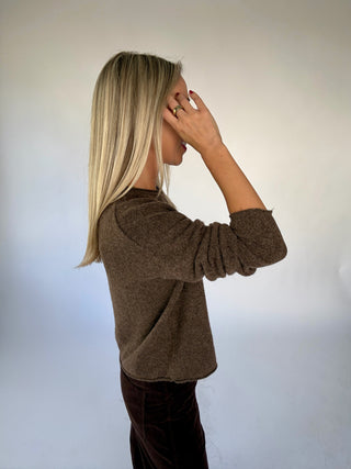 On My Level Sweater - Cocoa