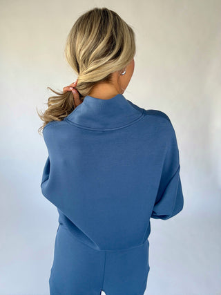 VARLEY Davidson Sweat - Bijou Blue