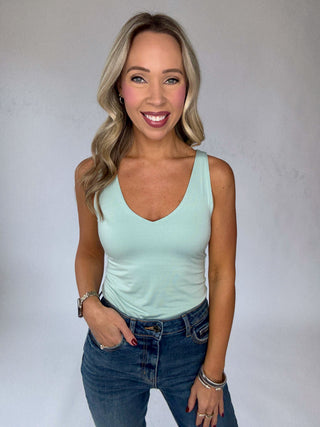 Better Than Ever Basic Tank - Aqua