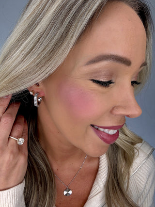 The Infinity Diamond Oval Hoops