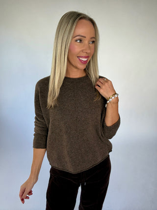 On My Level Sweater - Cocoa