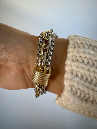 Linked Luxe Layered Bracelet