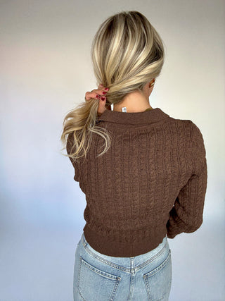 Gather Round Cardigan - Cocoa