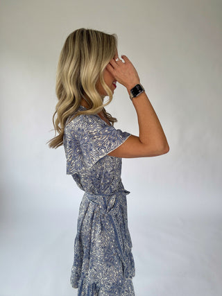 Coastal Romance Wrap Mini Dress