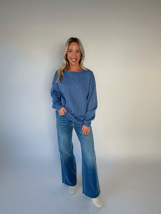 Everyday Essential Top - Denim Blue