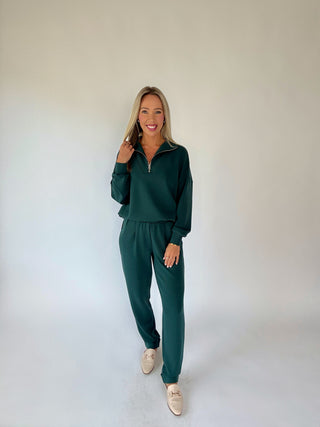 VARLEY Hawley Half Zip Sweat - Ponderosa Pine
