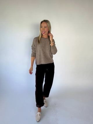 On My Level Sweater - Mocha