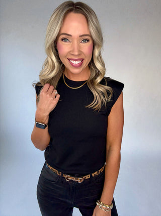 Layering Perfection Sleeveless Top - Black