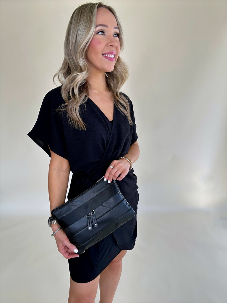 Gianna Convertible Crossbody Handbag - Black