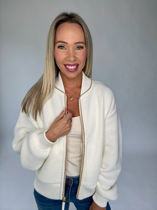 VARLEY Klaudia Fleece Jacket - Egret