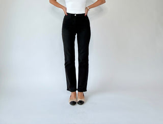 Never Let You Down Straight Jeans - Black