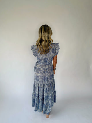 Coastal Romance Wrap Maxi Dress