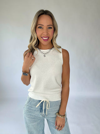 Take A Chance Tank - White