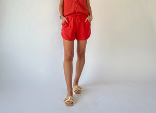 VARLEY Coulter High Rise Shorts - Summer Fig