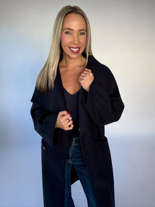 Central Park Stroll Coat - Navy