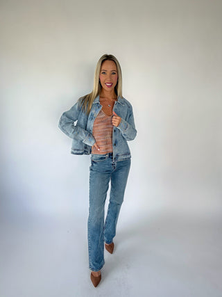Anywhere You Go Denim Jacket - Light Denim
