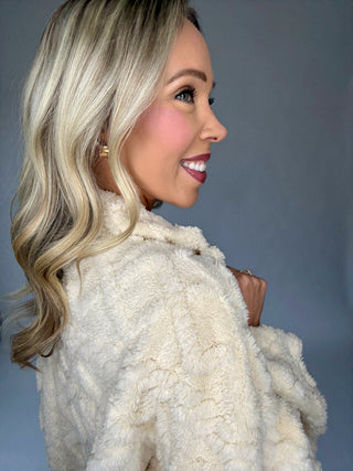 Plush Perfection Jacket - Ecru