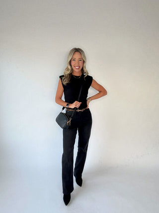 Layering Perfection Sleeveless Top - Black