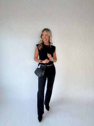 Layering Perfection Sleeveless Top - Black