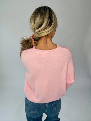 Simple And Sweet Cardigan - Baby Pink