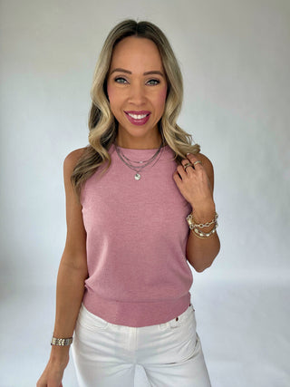 Take A Chance Tank - Dusty Pink
