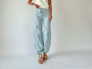 Jet Set Jogger Drawcord Jeans