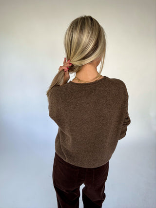On My Level Sweater - Cocoa