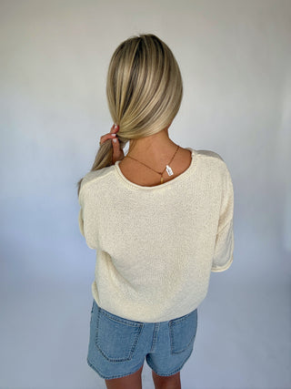 Always In Place Knit Top - Cream