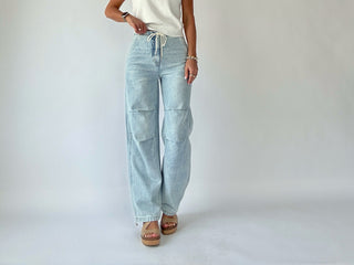 Jet Set Jogger Drawcord Jeans