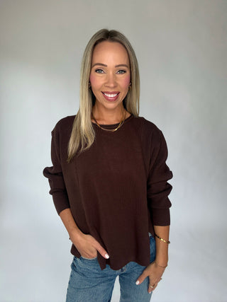 Signature Style Sweater - Brown