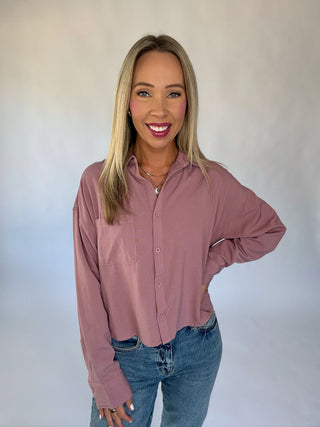 Simple Sophistication Top - Mauve