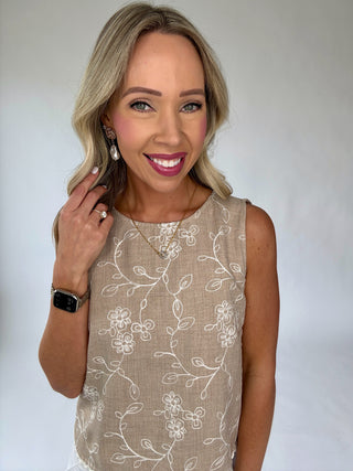 Petal Promises Floral Embroidered Top