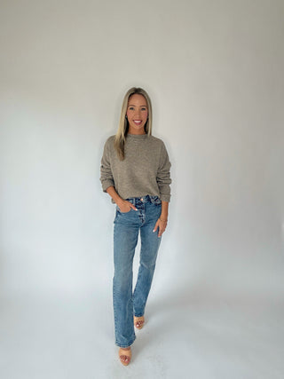 Piper Pullover Oversized Sweater - Mocha